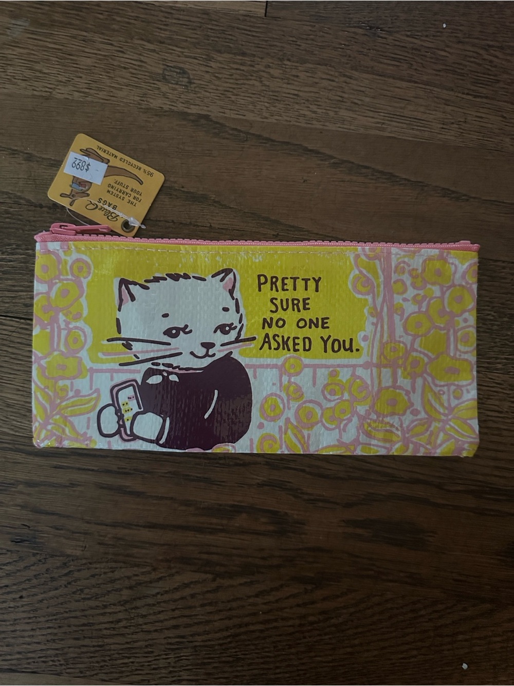 Cat wallet / money pouch / makeup bag “Pretty Sure No One Asked You” - Picture 2 of 4